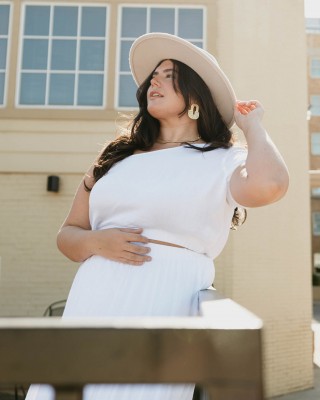 better together one shoulder top