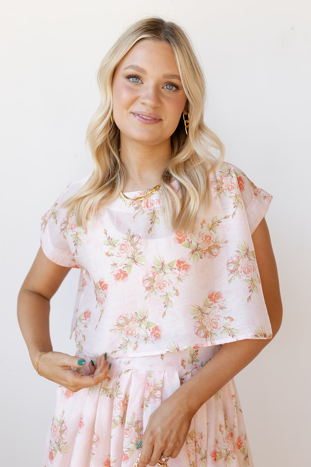 kinley floral crop top kinley floral crop top